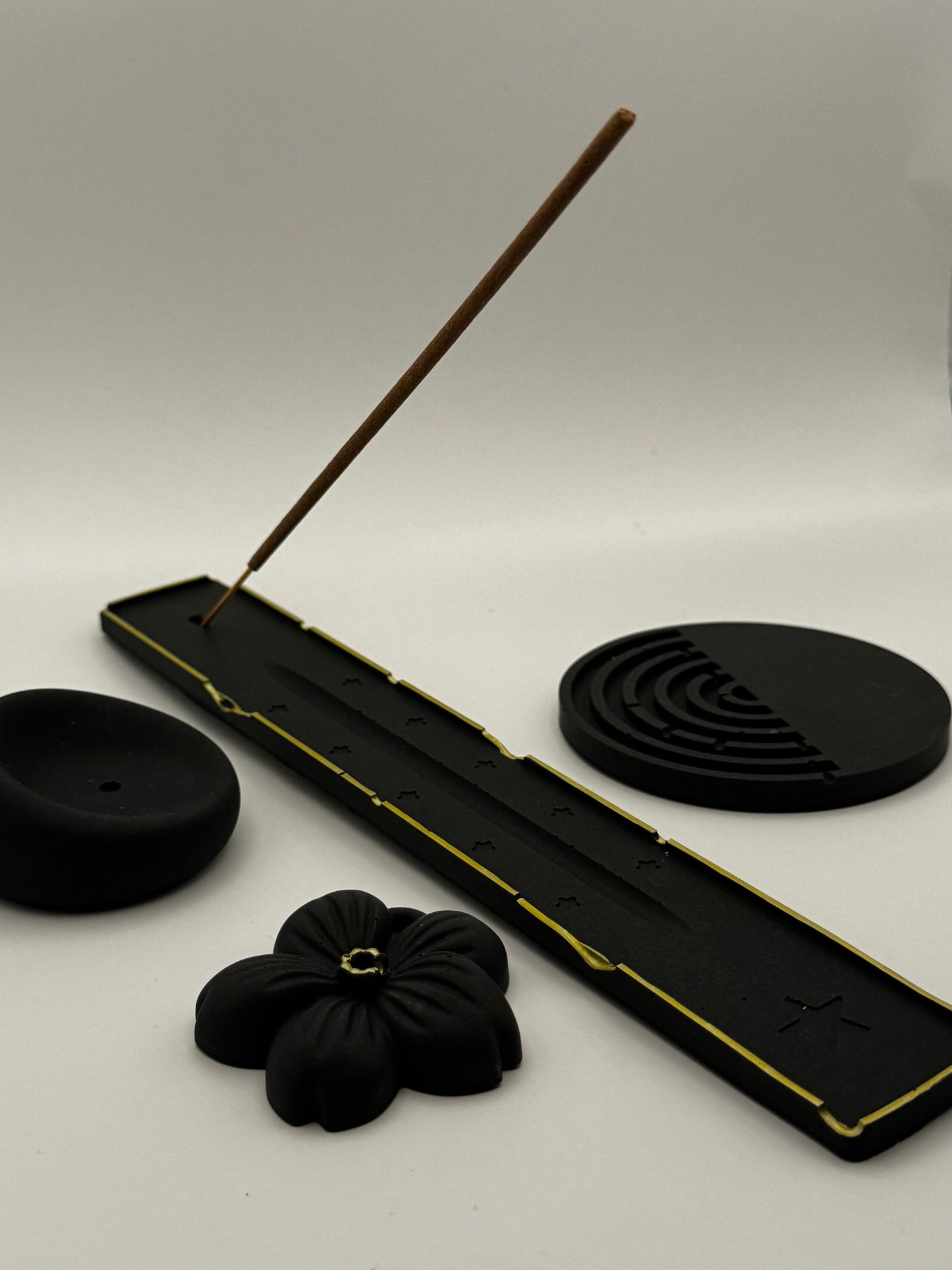 Moon phase incense holder